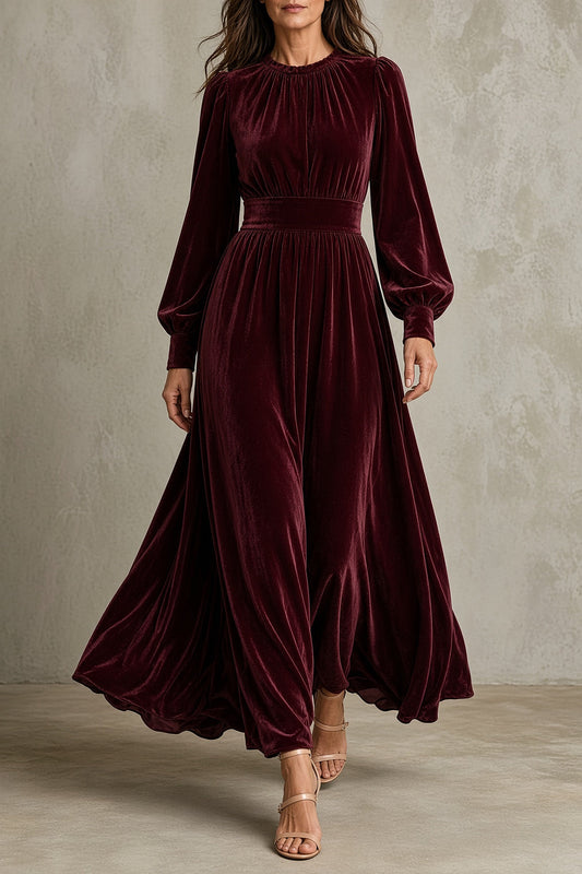 Éléonore | Fließendes Samtkleid