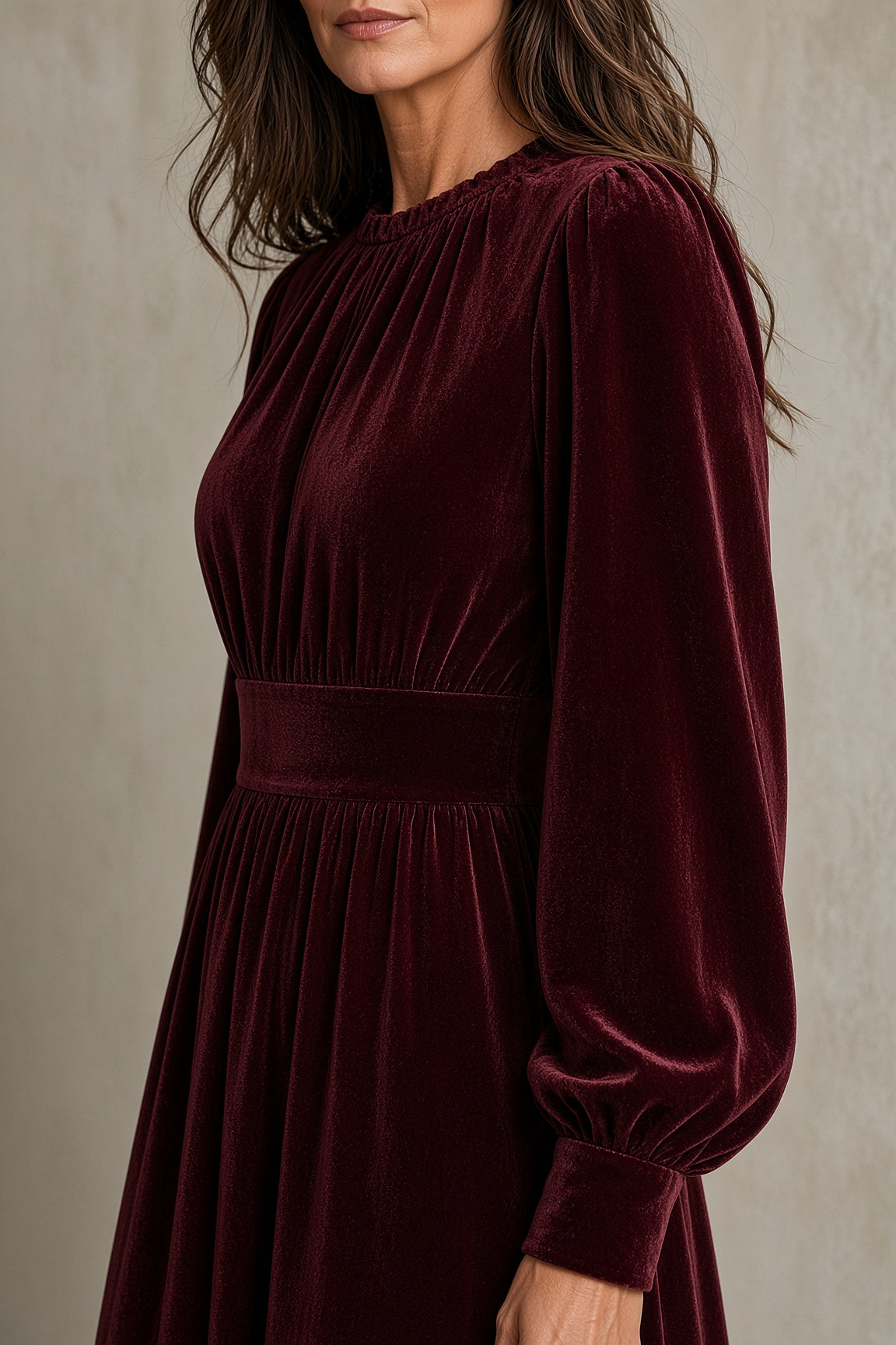 Éléonore | Fließendes Samtkleid