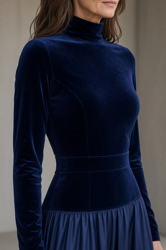 Viviane | Lange Veloursrobe