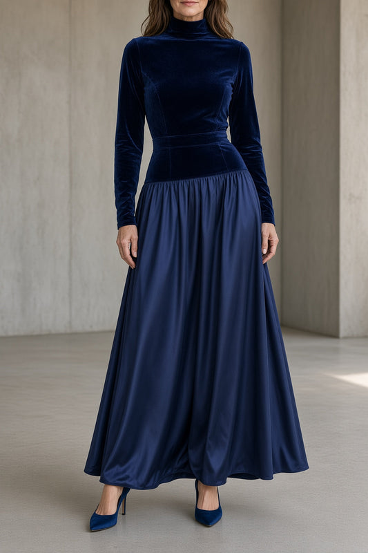 Viviane | Lange Veloursrobe