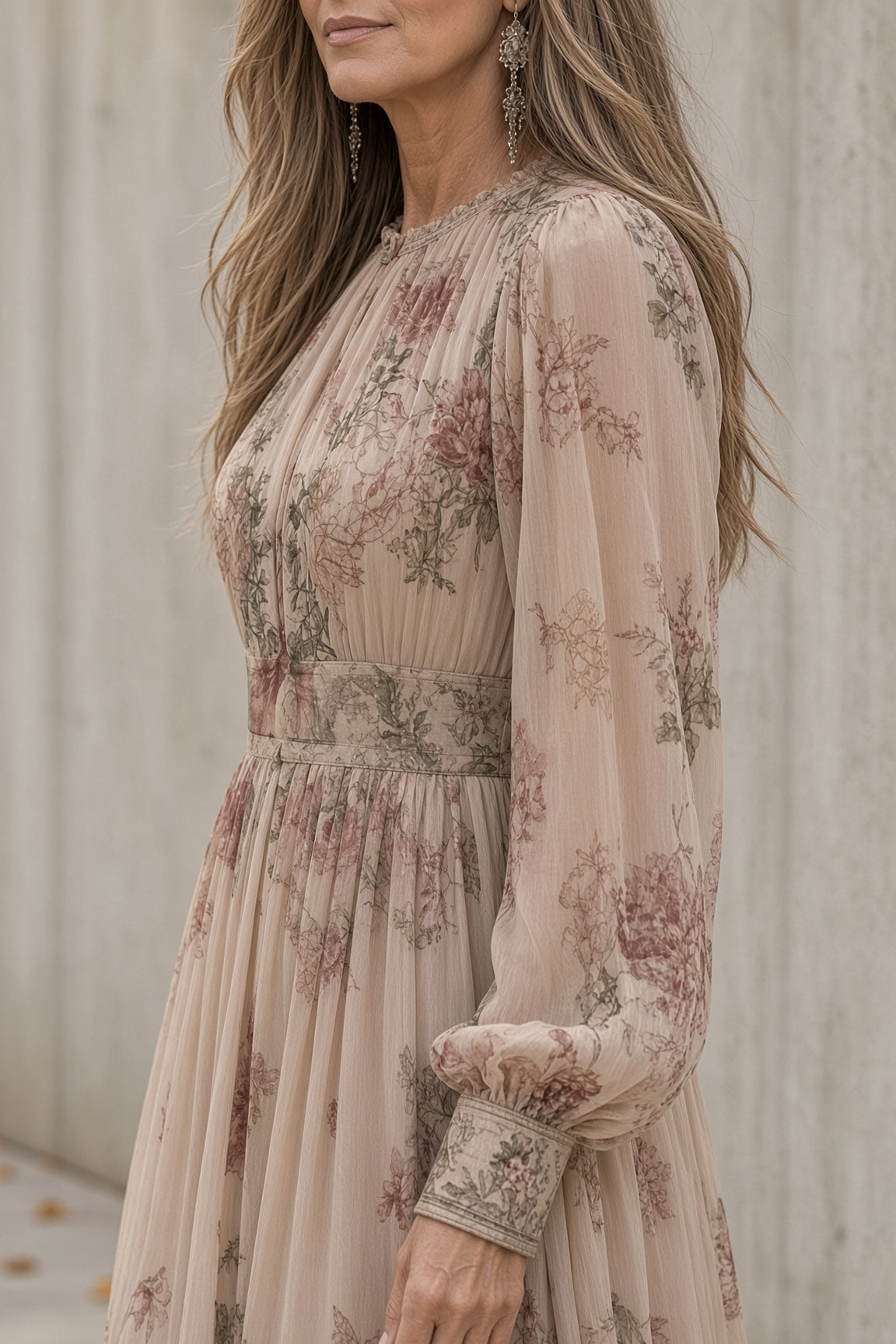 Louise | Maxikleid mit Blumenmuster