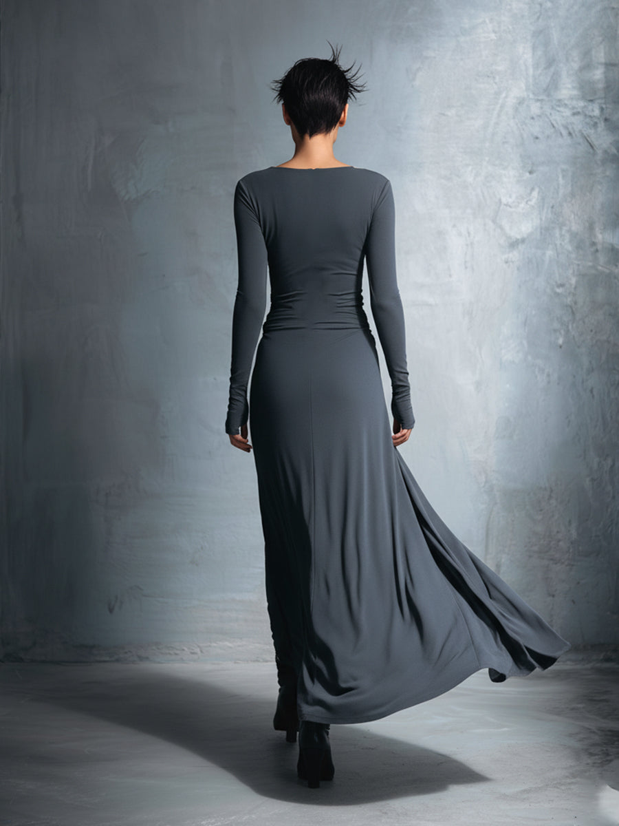 Nadège | Maxikleid mit seitlichem Knoten