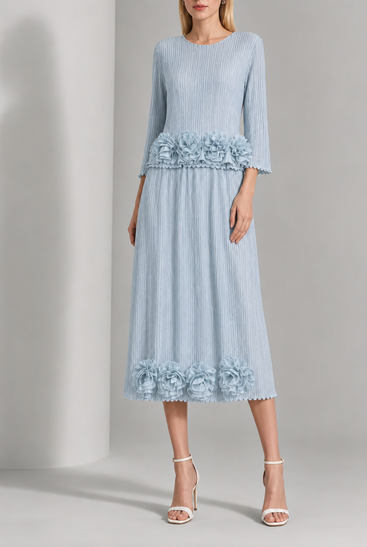 Solène | Chic Rock Ensemble mit Rosette Details