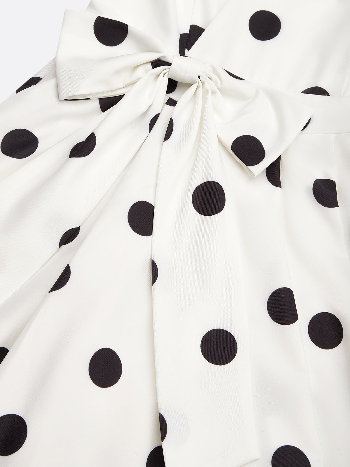 Schwarz‑weiße klassische Polka Dot französische ärmellose Midi‑Kleid