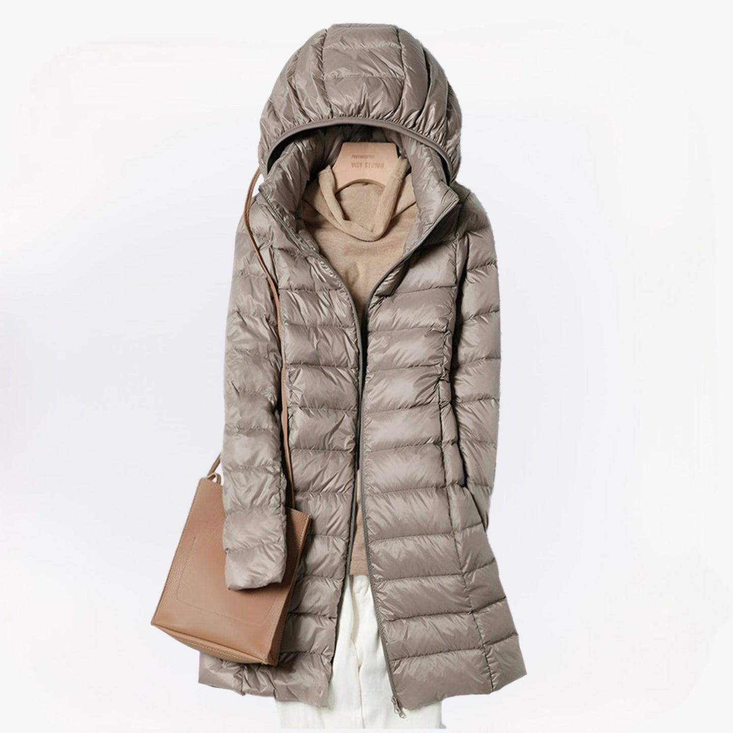Cecilia | Steppmantel mit Kapuze – Warm, leicht & zeitlos elegant