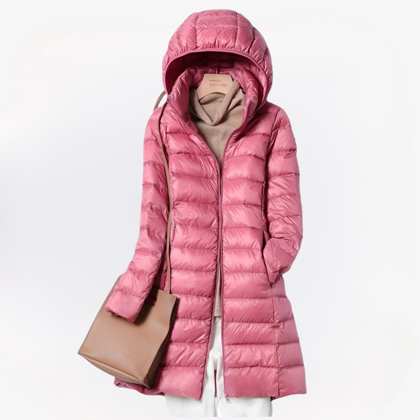 Cecilia | Steppmantel mit Kapuze – Warm, leicht & zeitlos elegant