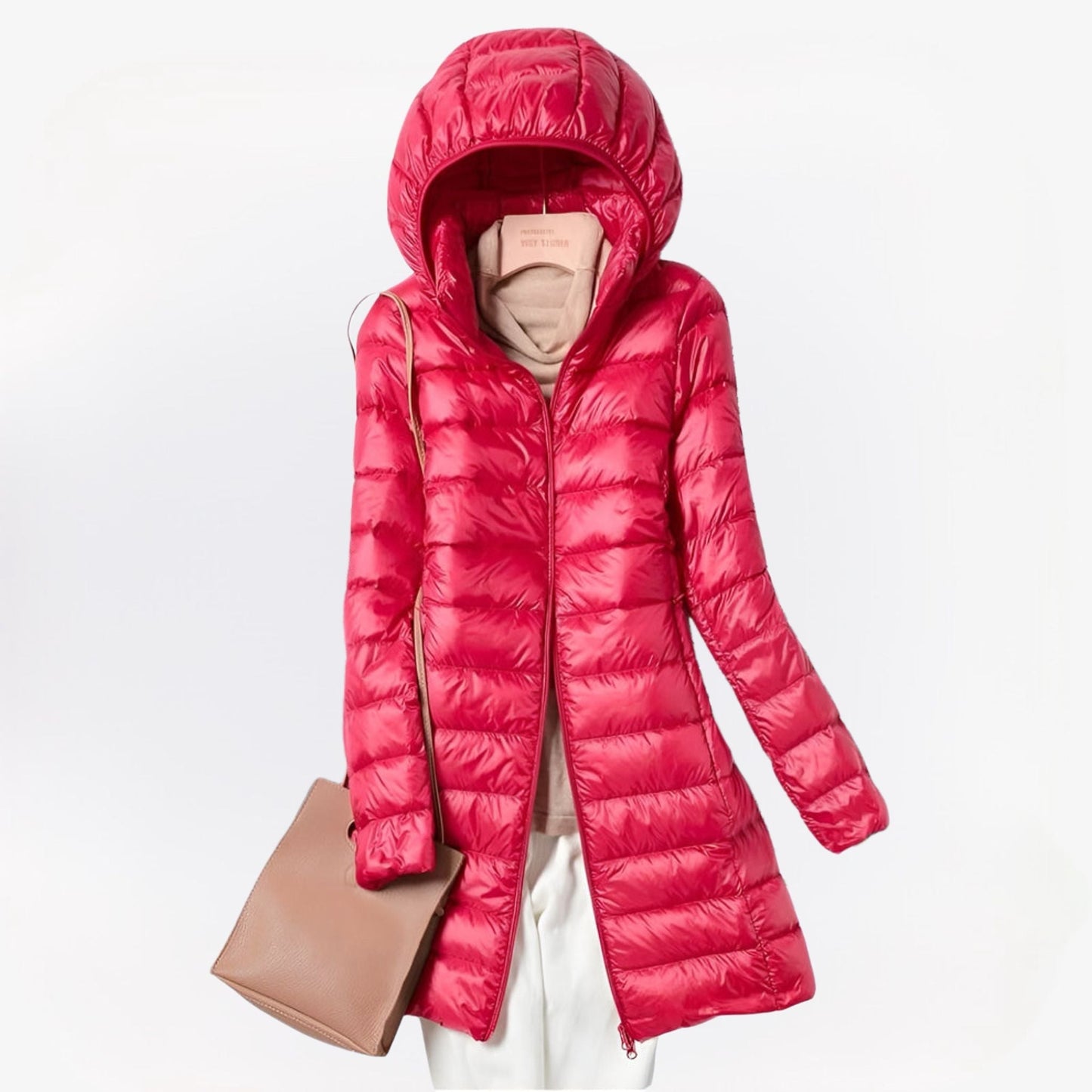 Cecilia | Steppmantel mit Kapuze – Warm, leicht & zeitlos elegant