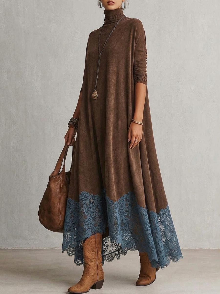 Amalia | Elegantes A-Linien-Kleid mit Spitzendetails