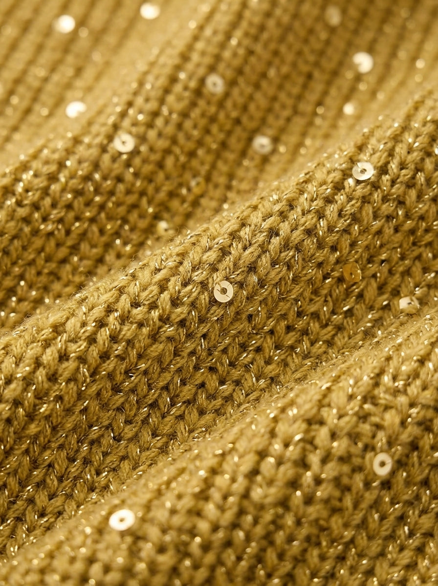 Karina | Grobstrickjacke mit goldfarbenen Knöpfen