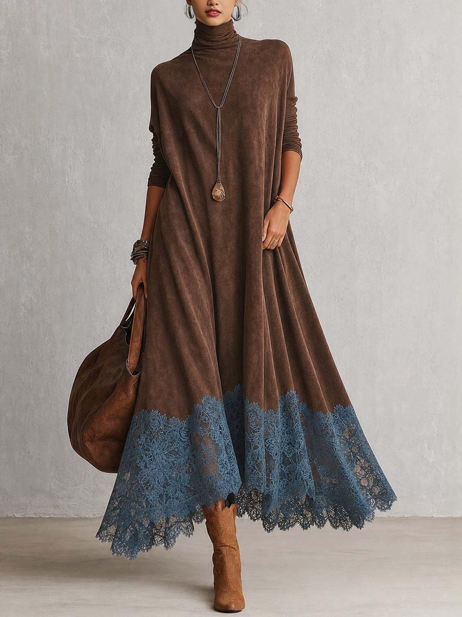 Amalia | Elegantes A-Linien-Kleid mit Spitzendetails
