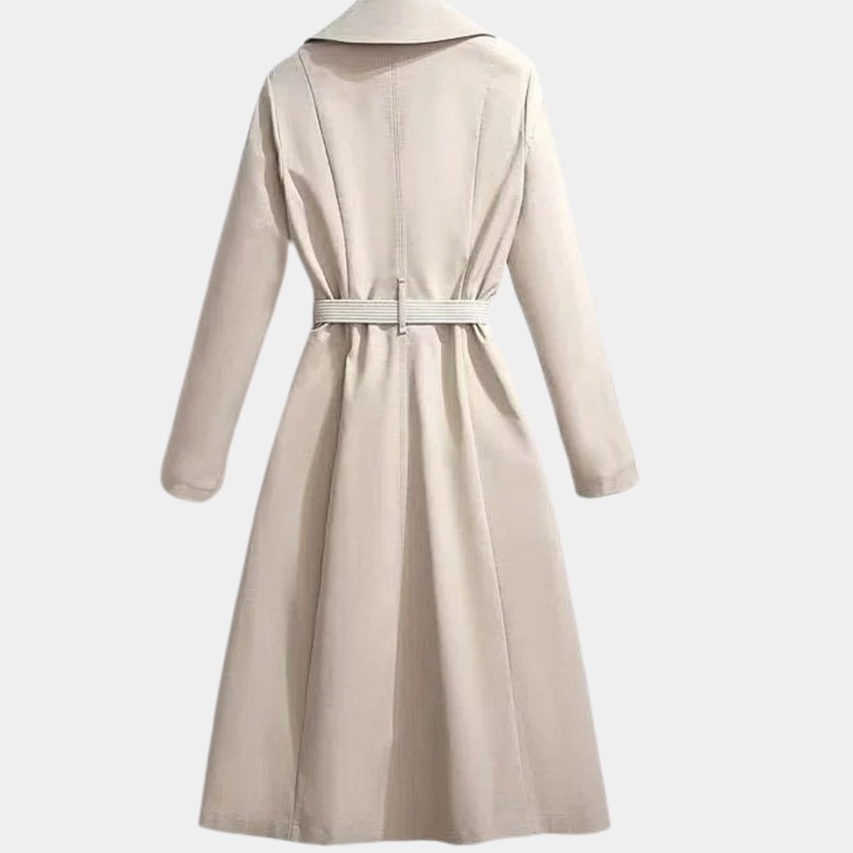 Clarice | Gürtelted Klassischer Midi Trenchcoat