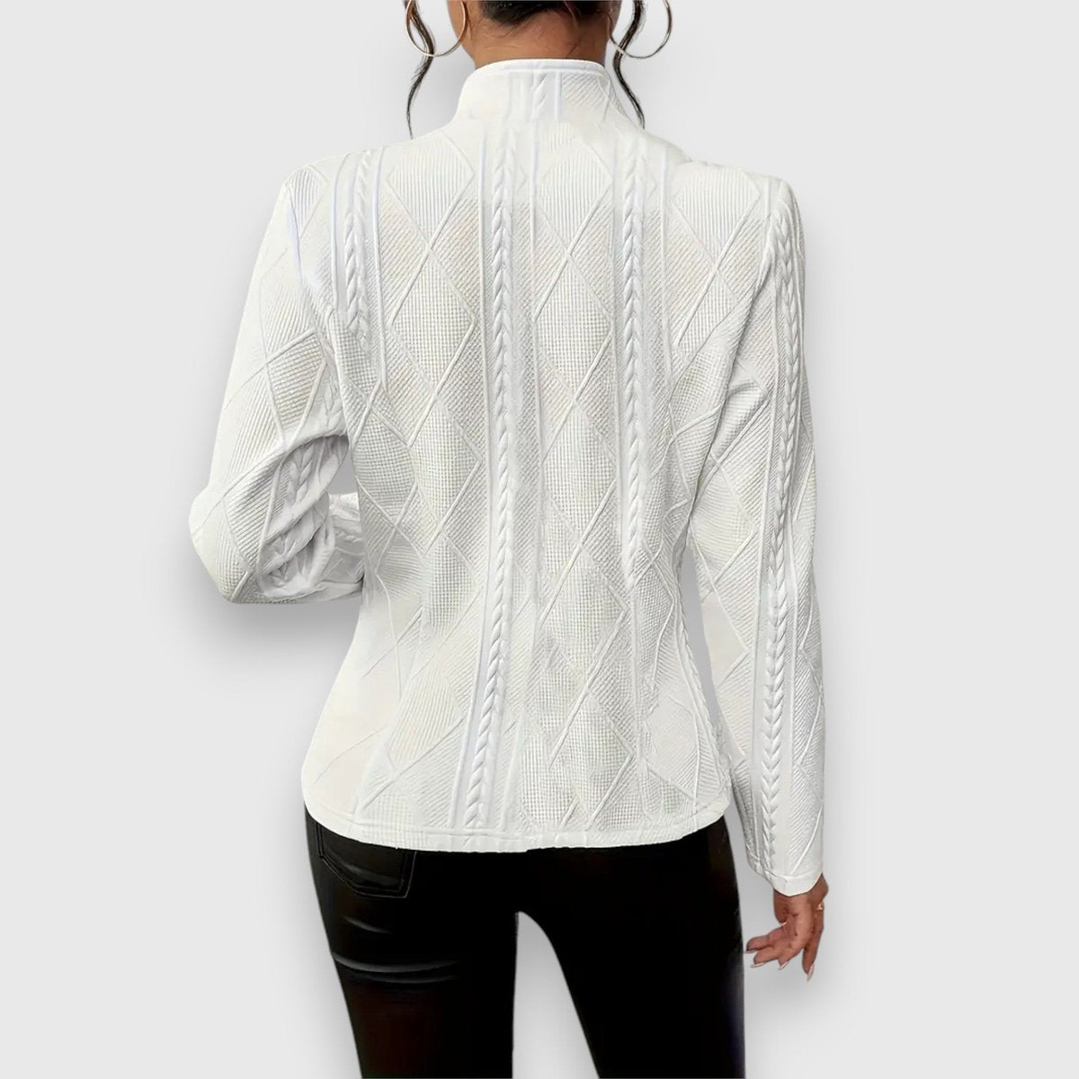 Loretta | Texturierter Knopf-Front Cardigan