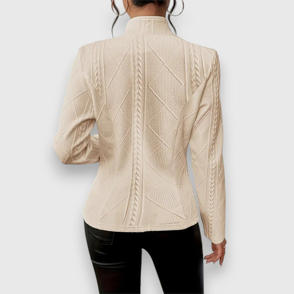 Loretta | Texturierter Knopf-Front Cardigan