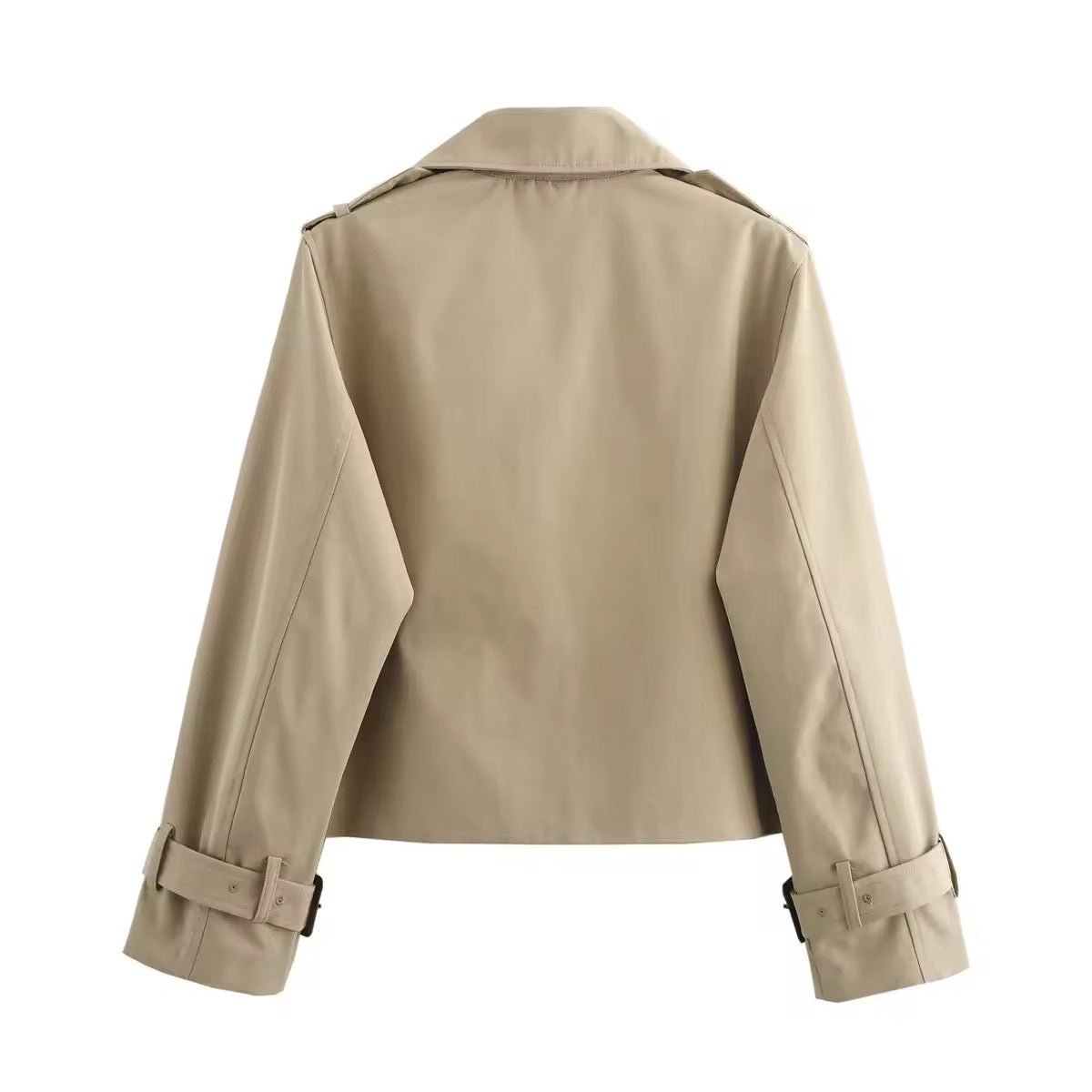 Eugenia | Verkürzter Doppelreihiger Trenchcoat