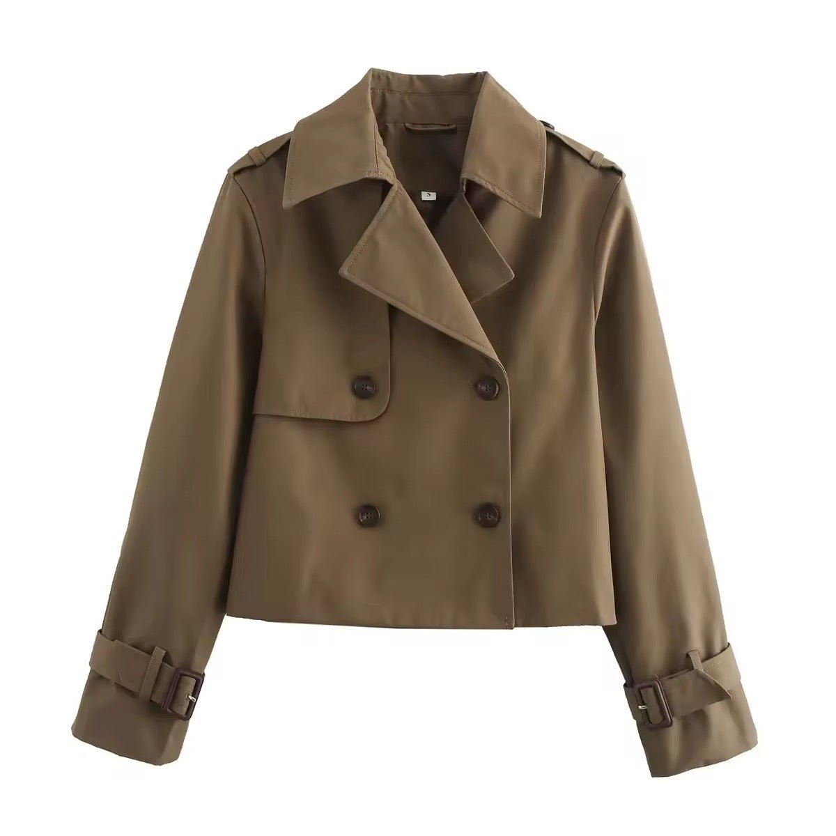 Eugenia | Verkürzter Doppelreihiger Trenchcoat