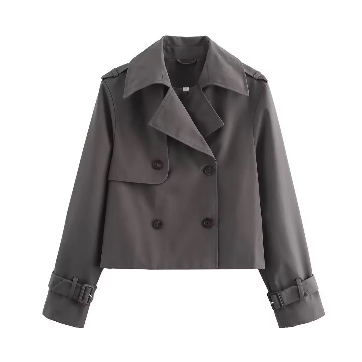 Eugenia | Verkürzter Doppelreihiger Trenchcoat