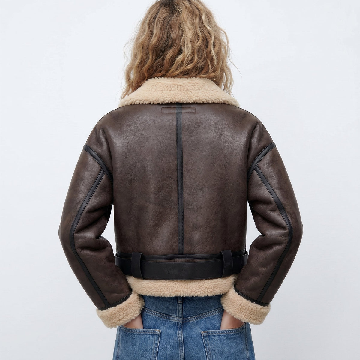 Verena | Kurze Aviator Bomberjacke
