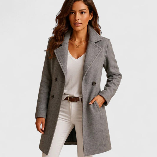 Blanche | Maßgeschneiderter Langmantel mit Reverskragen