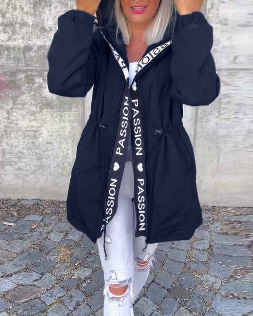 Camila | Kapuzen-Midi-Parka mit Kordelzug