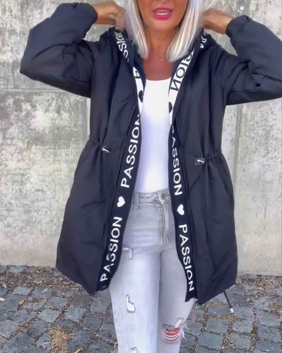 Camila | Kapuzen-Midi-Parka mit Kordelzug