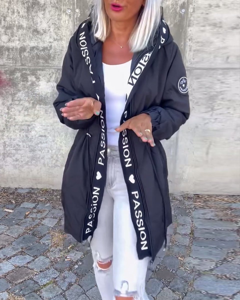 Camila | Kapuzen-Midi-Parka mit Kordelzug