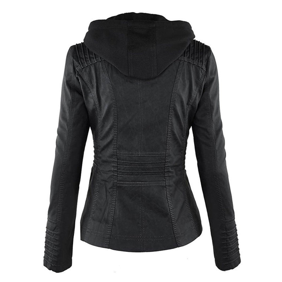 Lucinda | Kapuzen-Motojacke mit abnehmbarer Kapuze