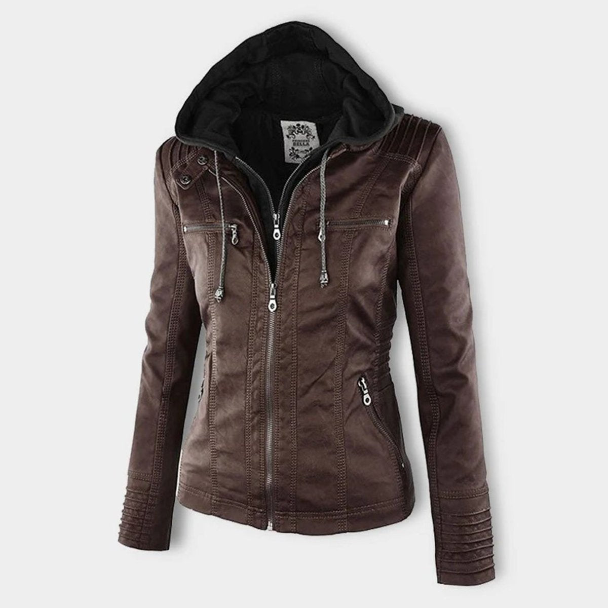 Lucinda | Kapuzen-Motojacke mit abnehmbarer Kapuze