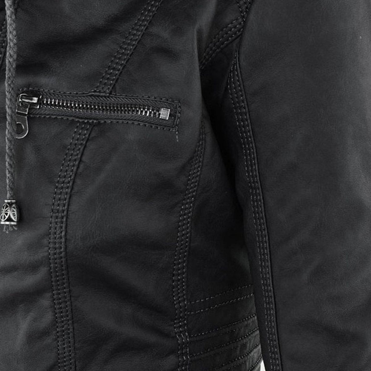 Lucinda | Kapuzen-Motojacke mit abnehmbarer Kapuze