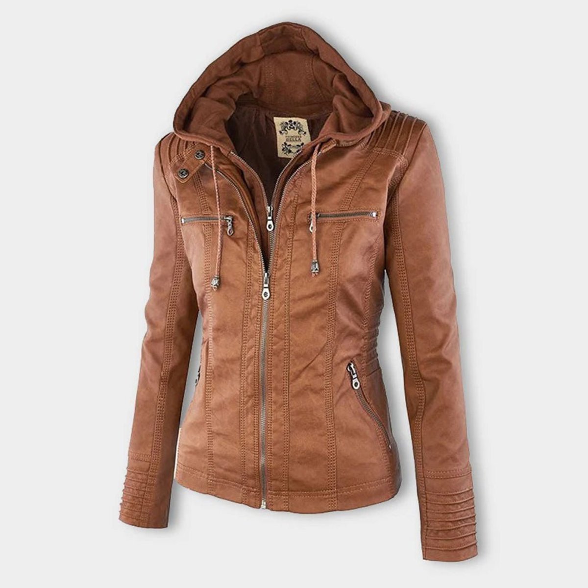Lucinda | Kapuzen-Motojacke mit abnehmbarer Kapuze