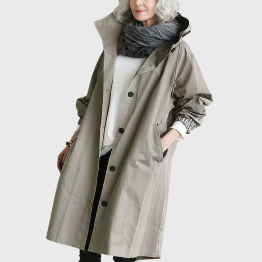 Ruth | Kapuzen-Langtrenchcoat im Relaxed-Fit