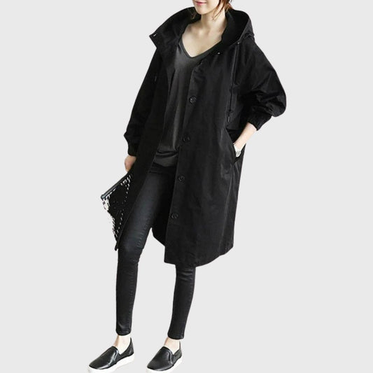 Ruth | Kapuzen-Langtrenchcoat im Relaxed-Fit