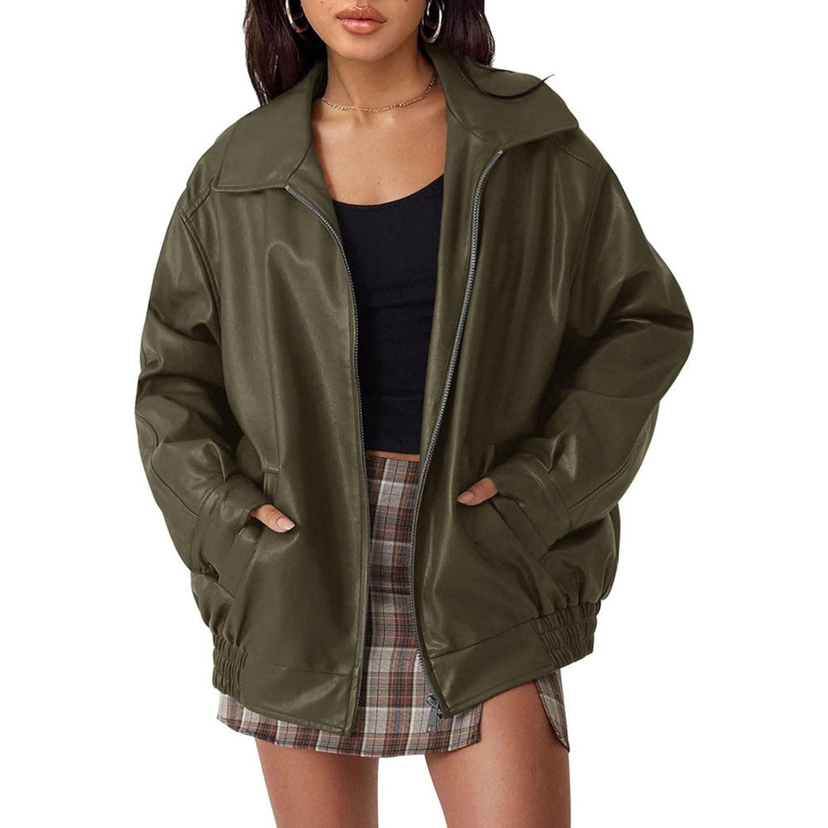 Nicola | Lässige Zip-Up Bomberjacke