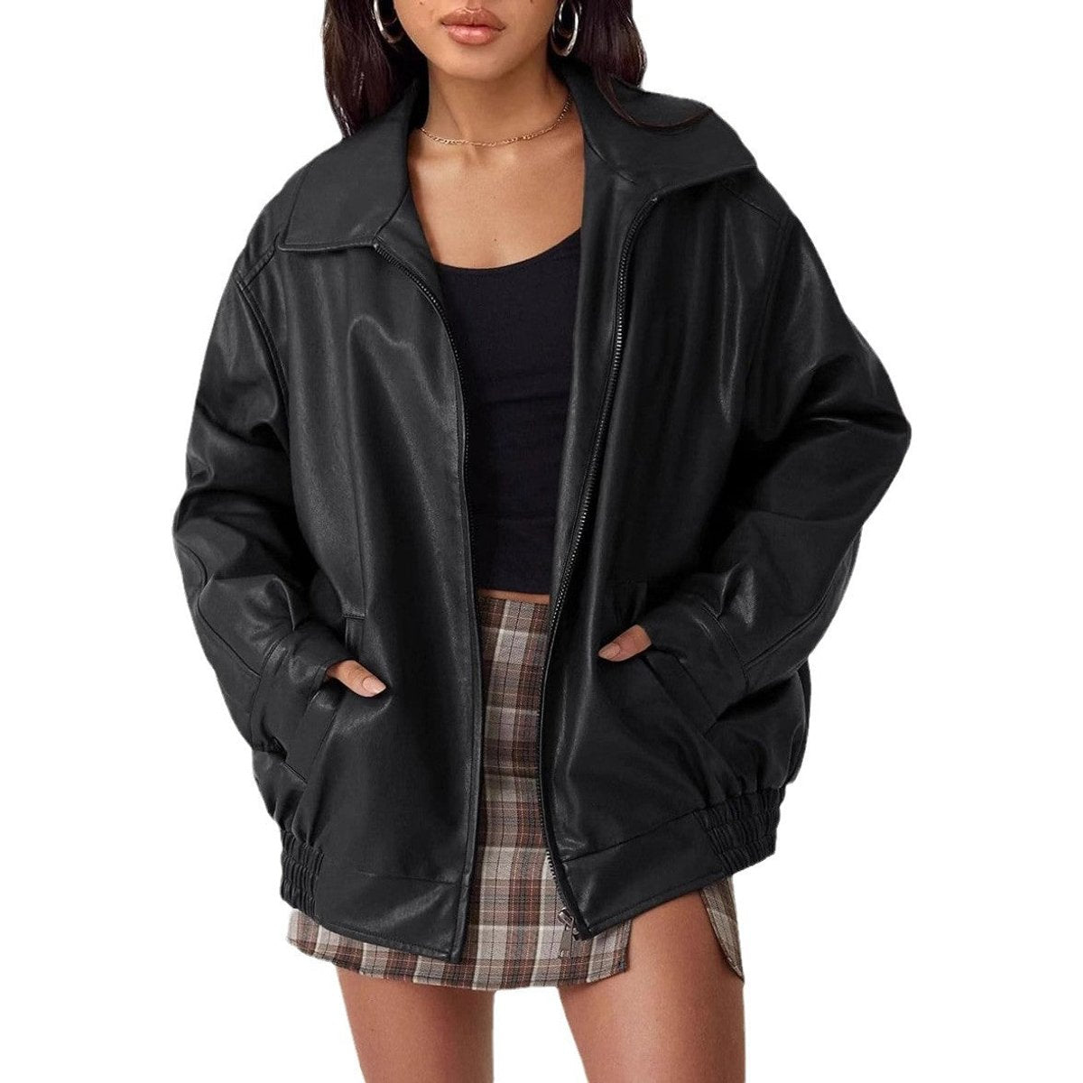 Nicola | Lässige Zip-Up Bomberjacke
