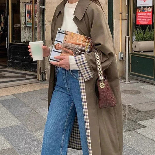 Lucia | Raffinierter Oversized Langer Trenchcoat