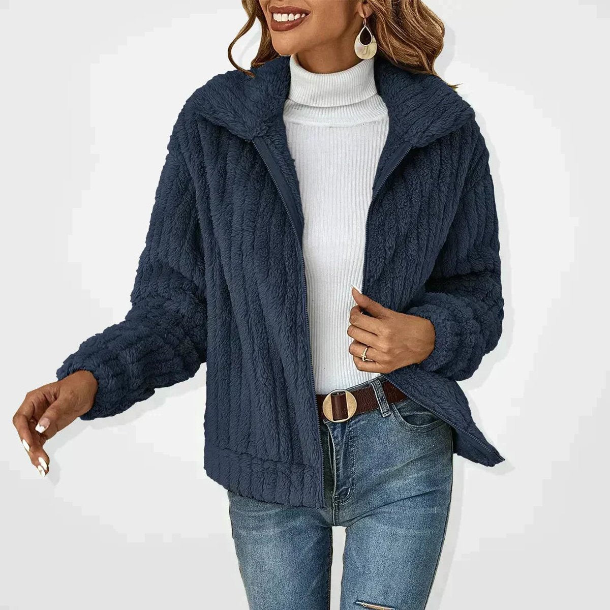 Roberta | Gemütliche Zip-Up Jacke