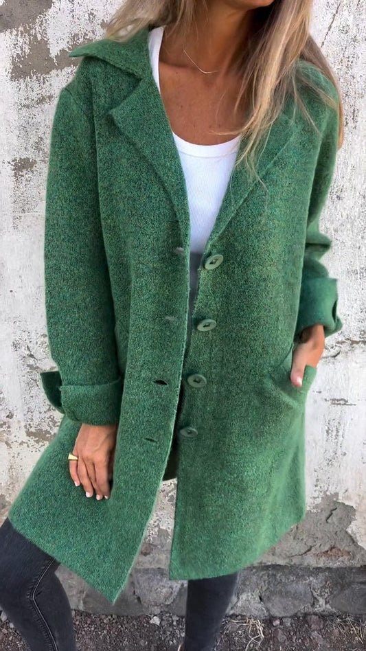 Lucille | Lässiger Langmantel mit Revers